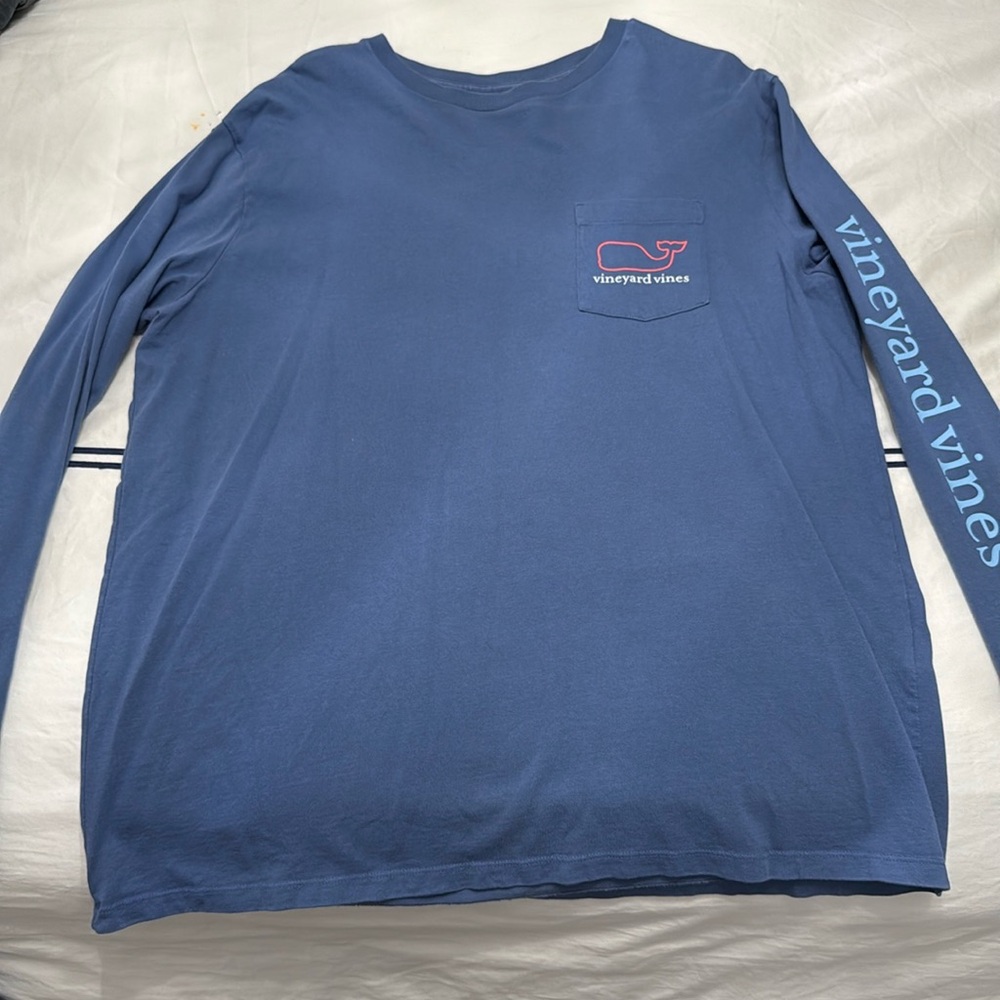 Vineyard vines large Blue gray long sleeve tee